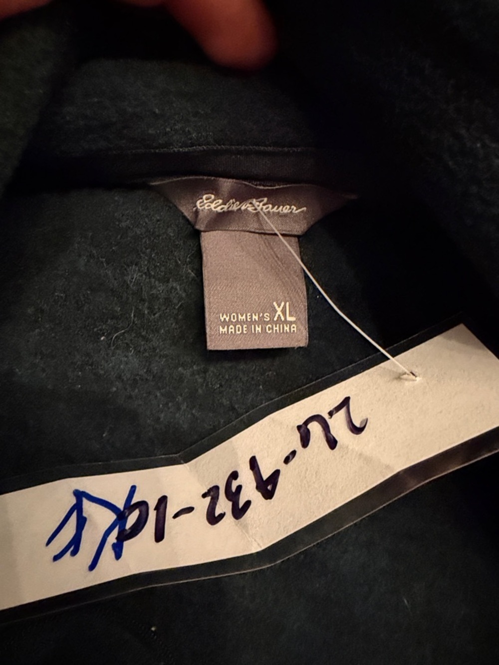 Eddie Bauer Half-Zip Sweater - Dark Teal - Picture 2 of 4